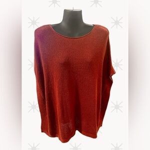 Gap knit poncho - burnt orange Large Womens